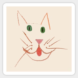 Cat Face Sticker